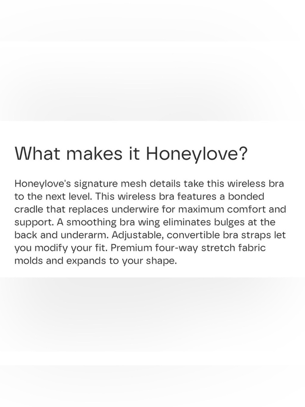 Honeylove Crossover Bra 2X+ 42E/42F/42G SAND - Picture 4 of 10